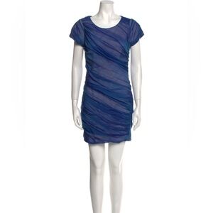 Diane von Furstenberg Silk Mini Dress - Blue Size 2